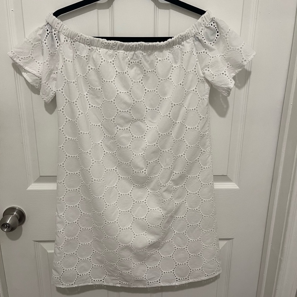 SAIL TO SABLE Dot Eyelet Dress Size M - Picture 3 of 11